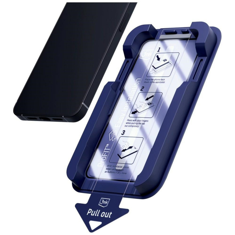 Szkło hartowane 3MK HardGlass Max z aplikatorem do Samsung Galaxy S24+ / S25+, czarne