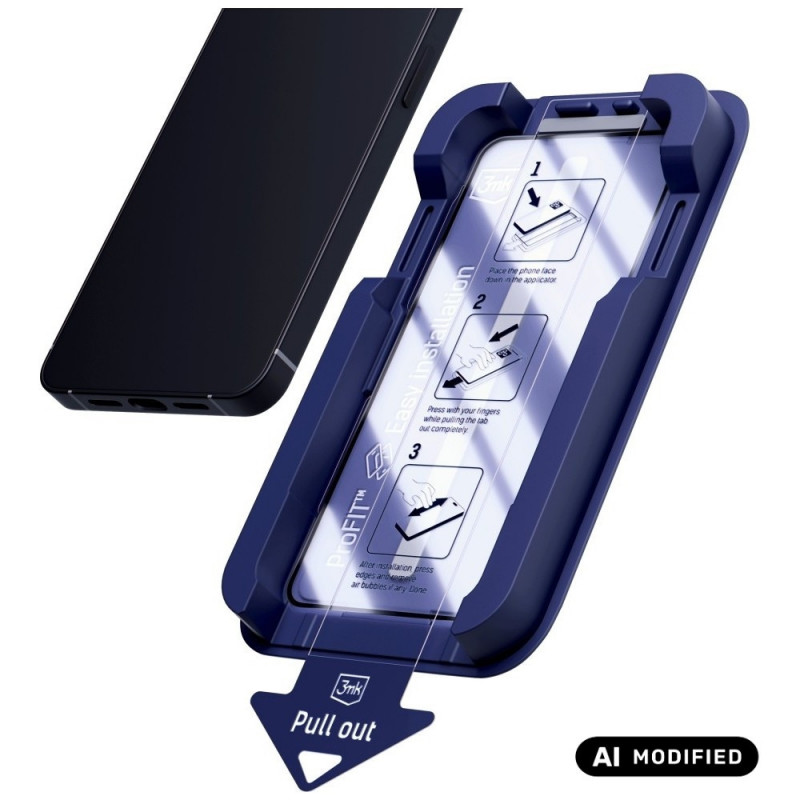 Szkło hartowane 3MK HardGlass Max do Apple iPhone 15 Pro, czarne