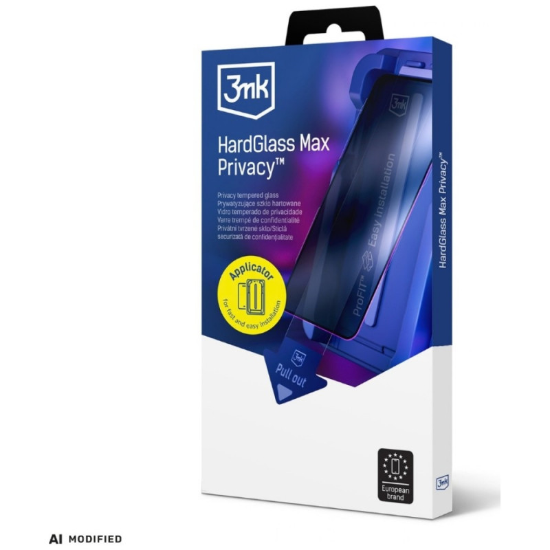 Szkło hartowane 3MK HardGlass Max Privacy z aplikatorem do Google Pixel 10A, czarne