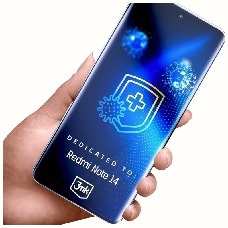 3MK SilverProtection+ folia ochronna antybakteryjna Xiaomi Redmi Note 14 4G