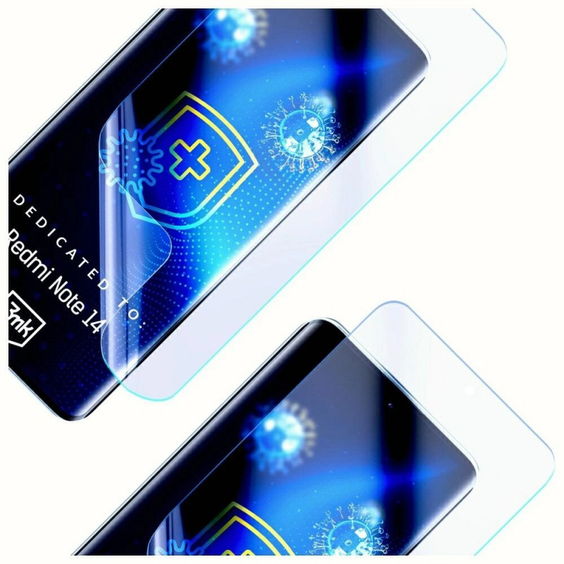 3MK SilverProtection+ folia ochronna antybakteryjna Xiaomi Redmi Note 14 4G
