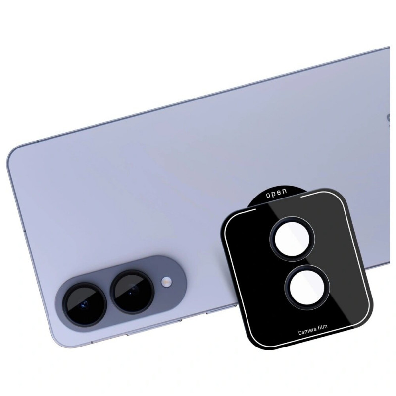 Szkło ochronne na aparat 3MK Lens Protection Pro do Samsung Galaxy S25 Edge, czarne