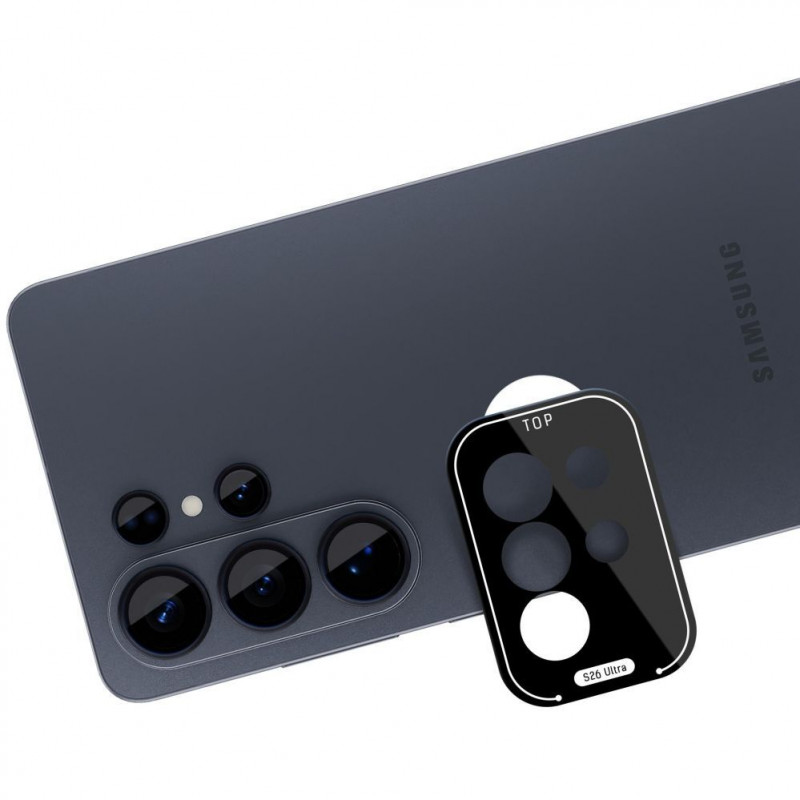 Szkło ochronne na aparat 3MK Lens Protection Pro do Samsung Galaxy S26 Ultra, czarny