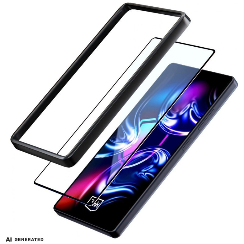 Szkło hartowane 3MK HardGlass Max z ramką montażową do Samsung Galaxy A35 / A55 5G