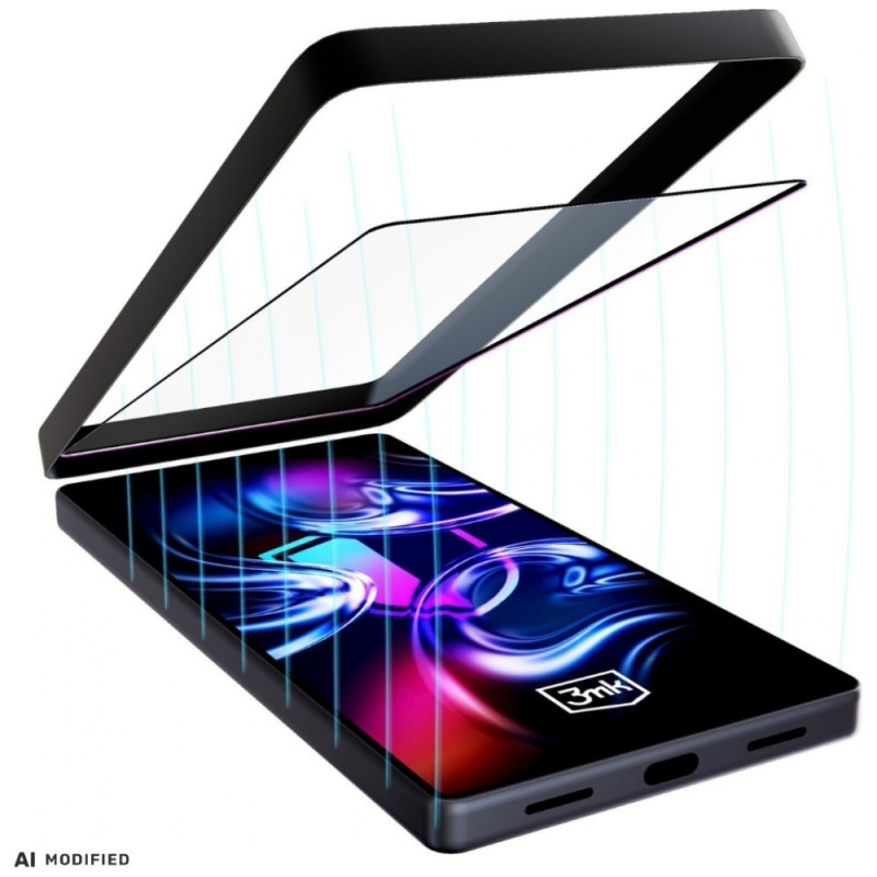 Szkło hartowane 3MK HardGlass Max z ramką montażową do Samsung Galaxy A35 / A55 5G