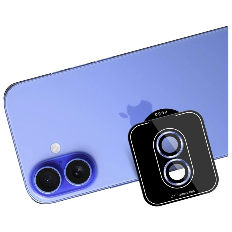 Szkło hartowane ochronne na aparat 3MK Lens Protection Pro dla Apple iPhone 17, niebieskie