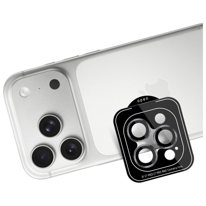 Szkło hartowane na obiektyw aparatu 3MK Lens Protection Pro do Apple iPhone 17 Pro / 17 Pro Max, szary