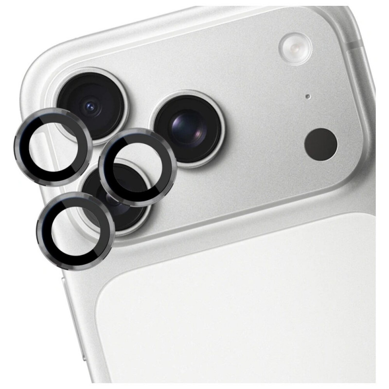 Szkło hartowane na obiektyw aparatu 3MK Lens Protection Pro do Apple iPhone 17 Pro / 17 Pro Max, szary
