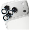 Szkło hartowane na obiektyw aparatu 3MK Lens Protection Pro dla Apple iPhone 17 Pro / 17 Pro Max, Light blue
