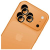 Szkło hartowane na obiektyw aparatu 3MK Lens Protection Pro dla Apple iPhone 17 Pro / 17 Pro Max, pomarańczowe
