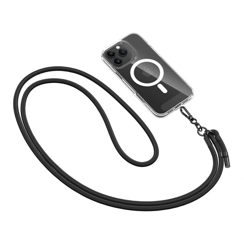 Tech-Protect C1S Rope Crossbody Strap, czarny/czarny