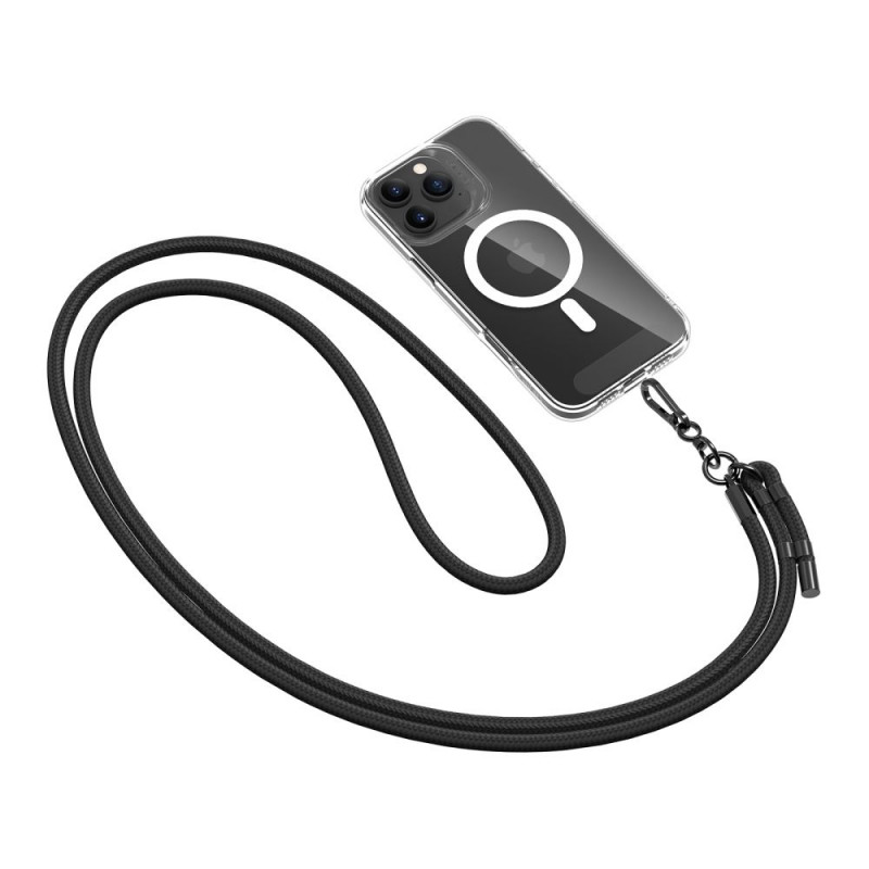 Tech-Protect C1S Rope Crossbody Strap, czarny/czarny