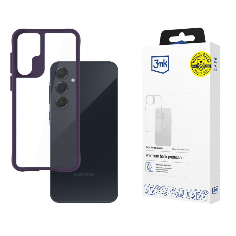 3MK Satin Armor Case+ Samsung Galaxy A55 5G, fioletowy