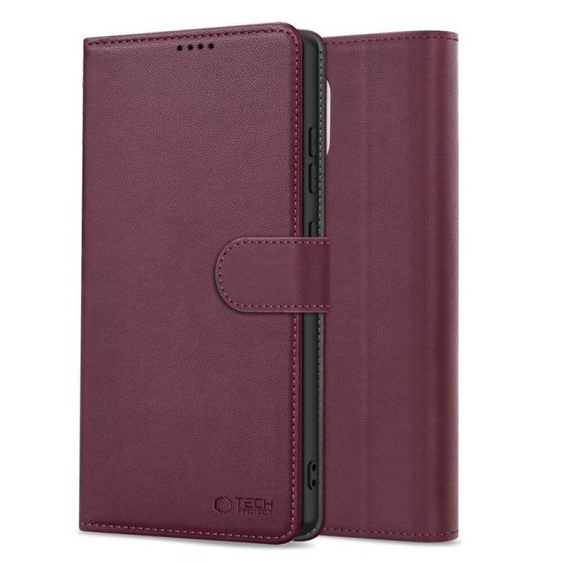 Etui portfel Tech-Protect Wallet Case Xiaomi Redmi Note 15 Pro 5G THP5097, Burgundy