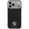 Guess GUE005537-0 Grained Round Strass Logo MagSafe etui do Apple iPhone 18 Pro Max / 17 Pro Max, czarne