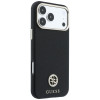 Guess GUE005537-0 Grained Round Strass Logo MagSafe etui do Apple iPhone 18 Pro Max / 17 Pro Max, czarne