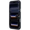 Guess GUE005537-0 Grained Round Strass Logo MagSafe etui do Apple iPhone 18 Pro Max / 17 Pro Max, czarne