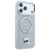 Etui Karl Lagerfeld with Ring Stand 360 Karl Head Pin MagSafe do Apple iPhone 18 Pro Max / 17 Pro Max, szare (KF003236)