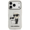 Etui Karl Lagerfeld IML NFT Glitter Karl&Choupette KF003400 do Apple iPhone 18 Pro Max / 17 Pro Max, przezroczyste