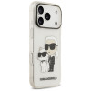 Etui Karl Lagerfeld IML NFT Glitter Karl&Choupette KF003400 do Apple iPhone 18 Pro Max / 17 Pro Max, przezroczyste