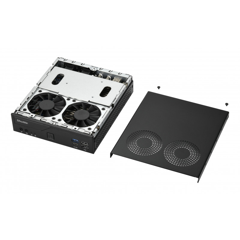 Shuttle DH610V2 XPC Slim Barebone Mini PC, LGA1700, 8 GB DDR5 RAM, czarny