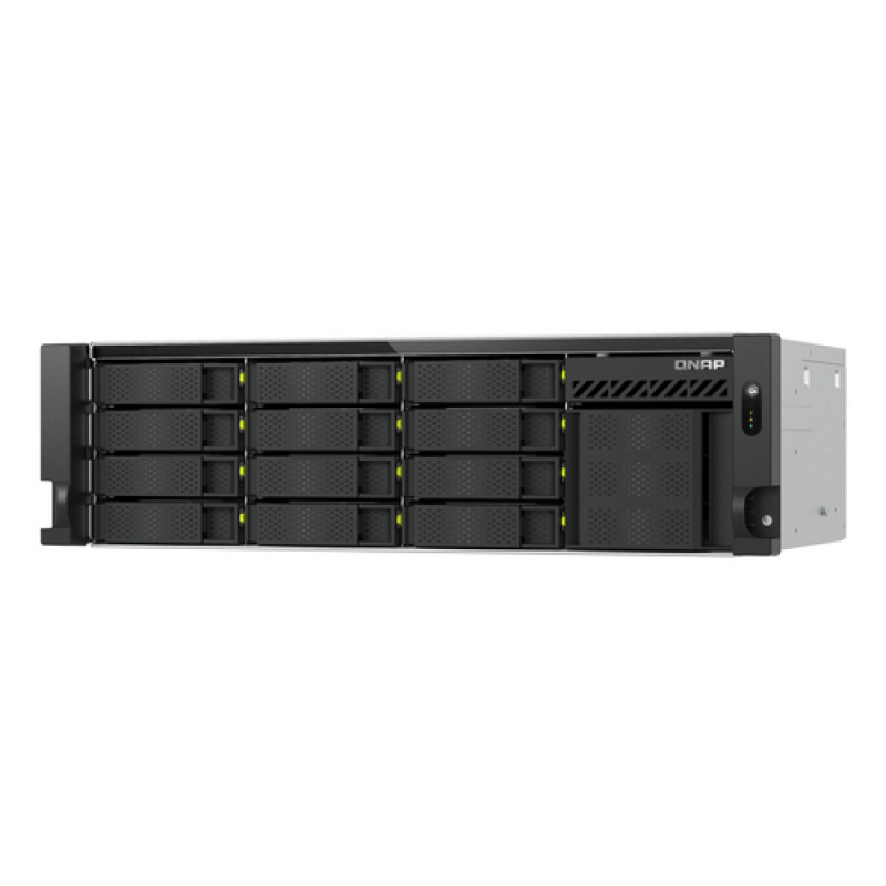 QNAP TS-h1655XeU-RP-8G 16-kieszeniowy płytki NAS rack, 8 GB RAM, 2x 10GbE, redundantny zasilacz