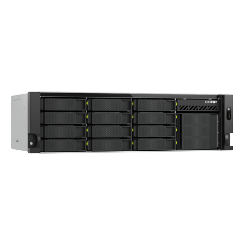 QNAP TS-h1655XeU-RP-8G 16-kieszeniowy płytki NAS rack, 8 GB RAM, 2x 10GbE, redundantny zasilacz