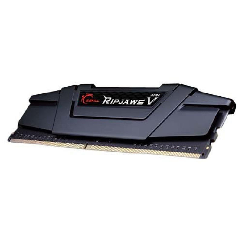 G.Skill Ripjaws V F4-3200C16S-8GVKB Moduł pamięci, 8 GB, DDR4, 3200 MHz, CL16, 288-pinowy DIMM, Czarny