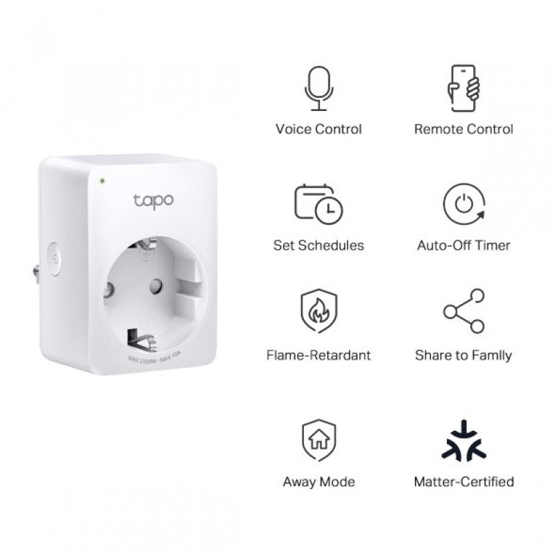 TP-Link Tapo P100M mini inteligentne gniazdko Wi-Fi (EU)