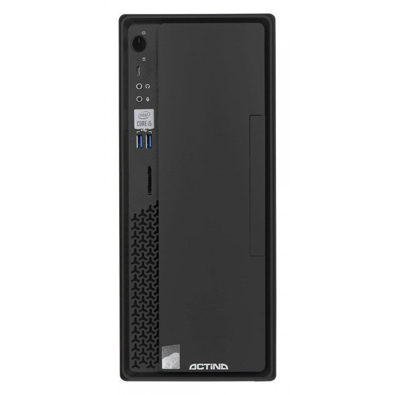 Actina Prime i3-12100 komputer stacjonarny Mini Tower, Intel Core i3-12100, 8 GB DDR4 RAM, 512 GB SSD, Windows 11 Home, czarny