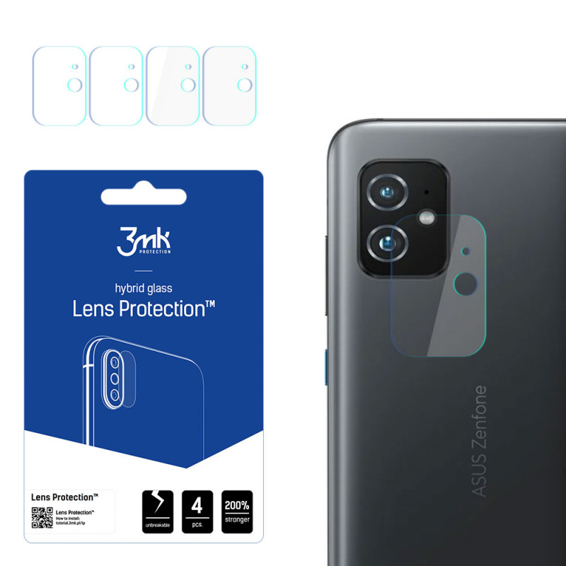 3MK Lens Protection Asus Zenfone 8 szkło ochronne na obiektyw aparatu (4 szt.)