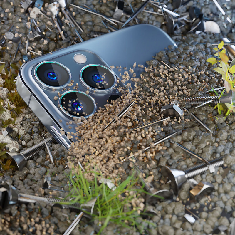 3MK Lens Protection Pro Apple iPhone 15 Pro, ciemne złoto