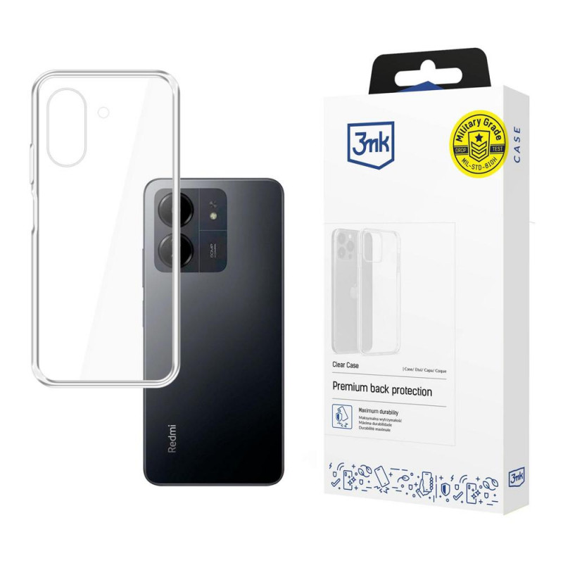 3MK Clear Case Redmi 13C / POCO C65 etui, przezroczyste