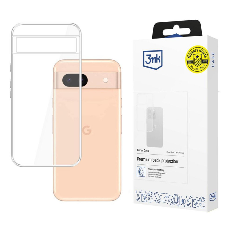 3MK Armor Case Google Pixel 8A 5G, przezroczyste
