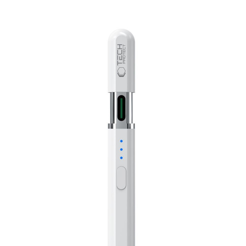 Rysik Tech-Protect Digital Magnetic Stylus Pen 3 do Apple iPad, biały