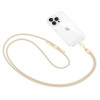 Tech-Protect C2S linkowa smycz crossbody do telefonu, Beżowy/złoty