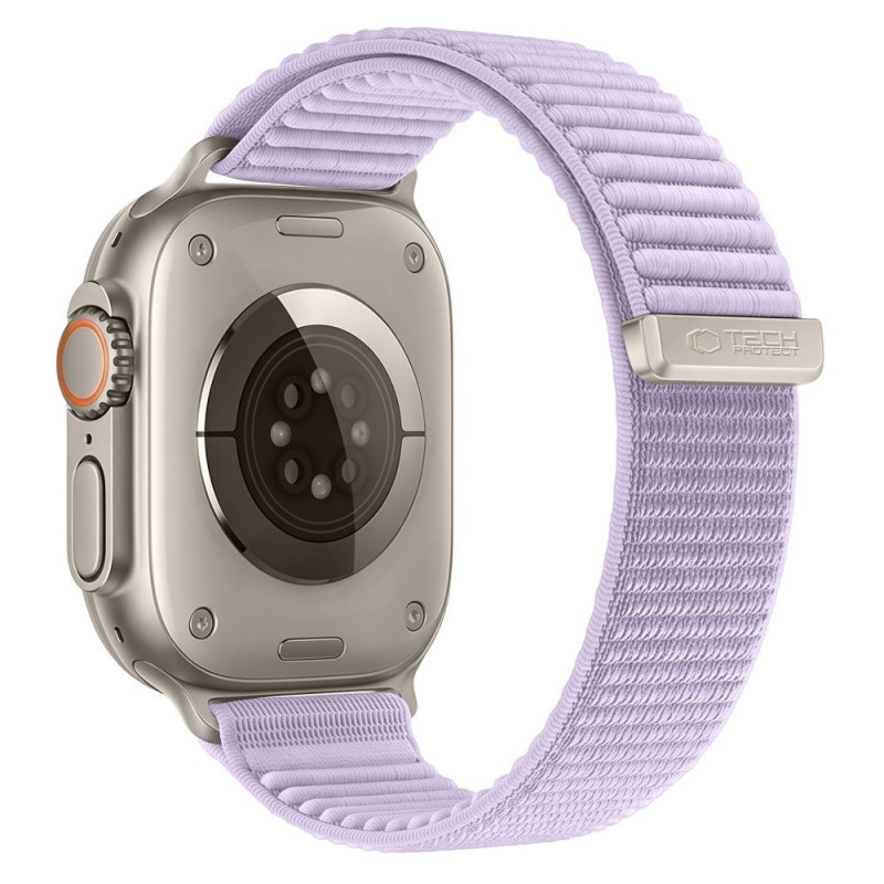 Tech-Protect NylonLoop pasek do Apple Watch 8 / 9 / 10 / 11 / 12 / SE (40 / 41 / 42 mm), fioletowy