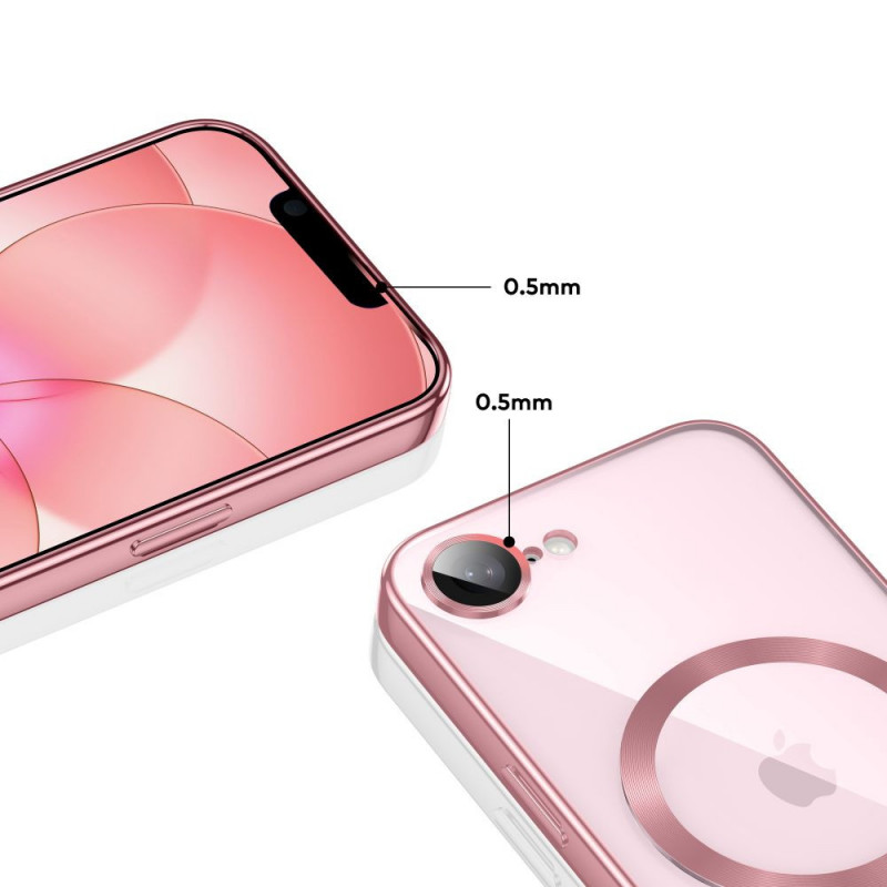 Tech-Protect Magflex MagSafe etui do Apple iPhone 16e / 17e, różowe złoto