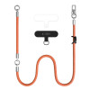 Tech-Protect C10S Rope Crossbody & Wrist zestaw smyczy do telefonu, pomarańczowy/tytanowy
