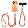 Tech-Protect C10S Rope Crossbody & Wrist zestaw smyczy do telefonu, pomarańczowy/tytanowy