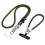 Tech-Protect C10S Rope Crossbody & Wrist zestaw smyczy do telefonu, oliwkowy/tytanowy