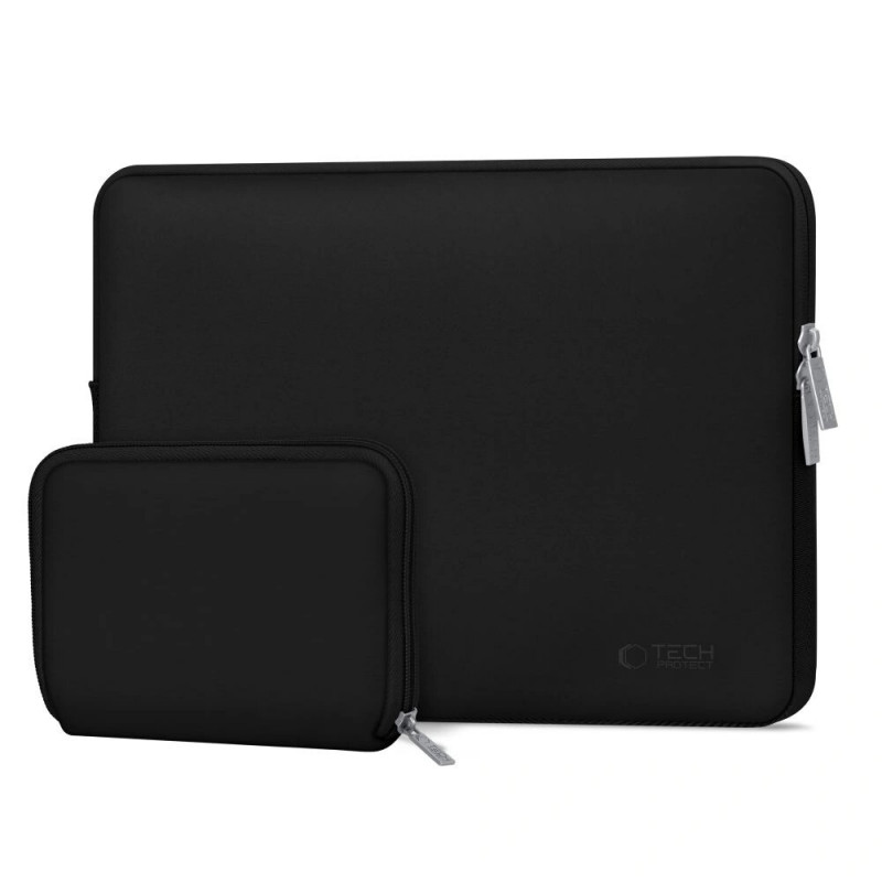 Tech-Protect NeoSlim THP3383 etui na laptopa 13-14 cali z saszetką na akcesoria, czarne