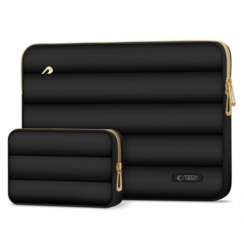 Tech-Protect Puffy THP3474 etui na laptopa 13-14 cali z saszetką na akcesoria, czarne