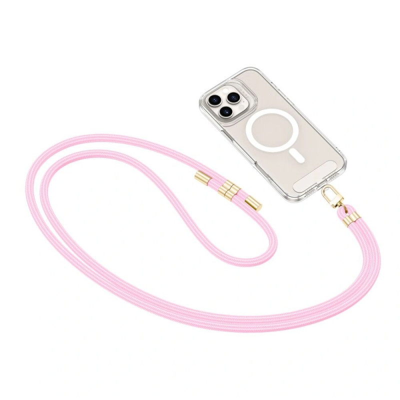 Tech-Protect C7S Rope smycz na ramię, jasnoróżowy/złoty