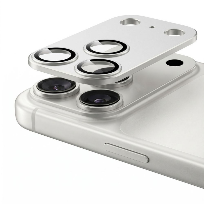 Osłona obiektywu aparatu Tech-Protect Camfull Fit+ do Apple iPhone 18 Pro, srebrna