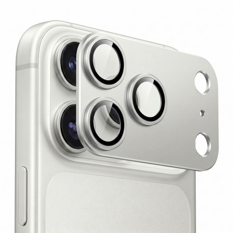 Tech-Protect Camfull Fit+ Apple iPhone 18 Pro Max osłona obiektywu aparatu, srebrna