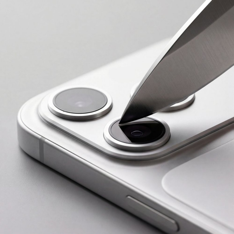 Tech-Protect Camfull Fit+ Apple iPhone 18 Pro Max osłona obiektywu aparatu, srebrna