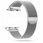 Tech-Protect MilaneseBand Apple Watch 4/5/6/7/SE 44/45 mm bransoleta ze stali nierdzewnej, srebrna