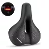 Rockbros 38218916002 siodełko rowerowe MTB z lampką, czarne