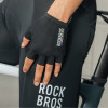 Rockbros TLS004 ROAD TO SKY rękawiczki rowerowe krótkie amortyzujące L, czarne